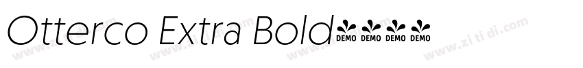 Otterco Extra Bold字体转换